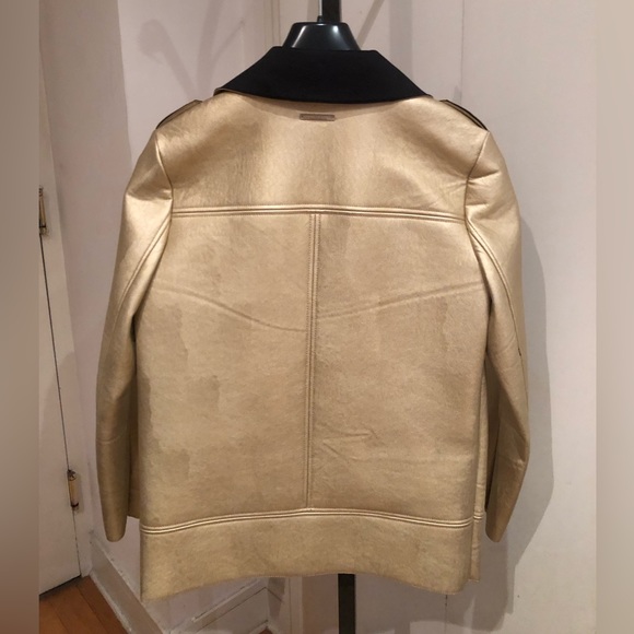 Armani Exchange Gold Biker Jacket - Picture 2 of 3